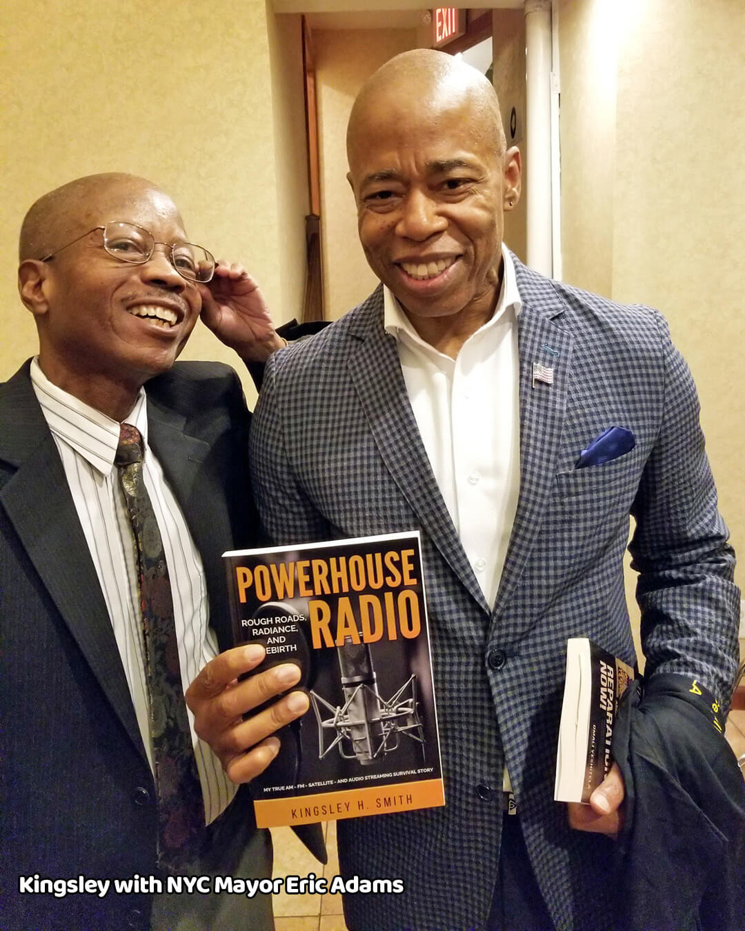 Kingsley H Smith with NYC Mayor Eric Adams